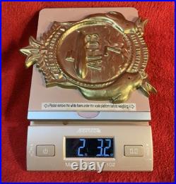 VINTAGE USS Los Alamos AFDB-7 Submarine Force Brass Plaque US Atlantic Fleet