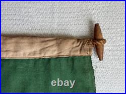 VTG Portugal Ship Flag Sewn Wool Linen Bunting Maritime Ensign 6X4 Wood Toggle