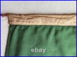 VTG Portugal Ship Flag Sewn Wool Linen Bunting Maritime Ensign 6X4 Wood Toggle