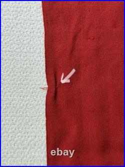VTG Portugal Ship Flag Sewn Wool Linen Bunting Maritime Ensign 6X4 Wood Toggle
