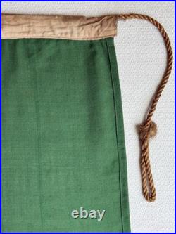 VTG Portugal Ship Flag Sewn Wool Linen Bunting Maritime Ensign 6X4 Wood Toggle