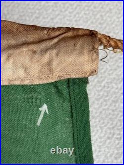VTG Portugal Ship Flag Sewn Wool Linen Bunting Maritime Ensign 6X4 Wood Toggle