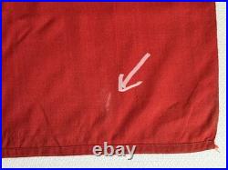 VTG Portugal Ship Flag Sewn Wool Linen Bunting Maritime Ensign 6X4 Wood Toggle