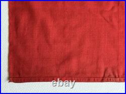 VTG Portugal Ship Flag Sewn Wool Linen Bunting Maritime Ensign 6X4 Wood Toggle