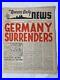 VTG-WW2-U-S-S-New-Mexico-GERMANY-SURRENDERS-Queens-Daily-News-Milatary-Pin-Up-01-fa