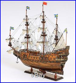 Vasa 1628 Wasa Swedish Warship Handmade Tall Ship Model 38 T102
