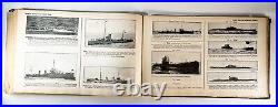 Vintage 1943-44 Macmillan Jane's Fighting Ships Book WWII Militaria Warships