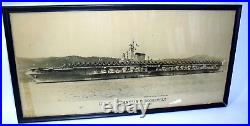 Vintage 1948 USS Franklin D. Roosevelt CVA-42 Military Photograph US Navy 10x20