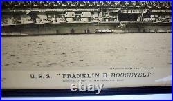 Vintage 1948 USS Franklin D. Roosevelt CVA-42 Military Photograph US Navy 10x20