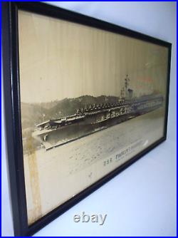 Vintage 1948 USS Franklin D. Roosevelt CVA-42 Military Photograph US Navy 10x20