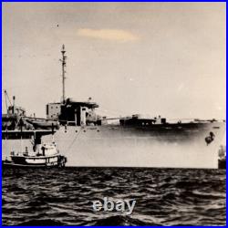 Vintage 1950s WWll SS Marine Trooper US Navy Transport Ship Real Photo Souvenir