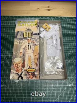 Vintage 1957 Aurora 410-98 United States Sailor 1/8 Scale Plastic Model Kit New