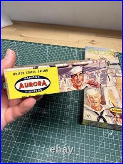 Vintage 1957 Aurora 410-98 United States Sailor 1/8 Scale Plastic Model Kit New