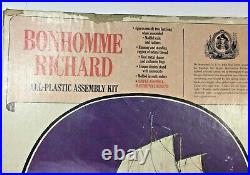 Vintage Aurora 1966 Bonhomme Richard Plastic Model Ship Kit #443/595 24Long
