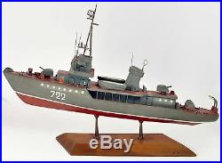 Vintage Author Model Warship USSR Wooden Original Instance