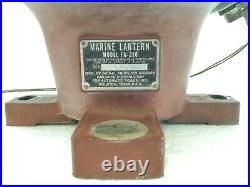 Vintage Battle Ship Marine Military Lantern Beacon USA Phoenix Navy Historical