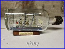 Vintage Clippership Cutty Sark 1869 Authentic Model Ship in Glass Bottle 9