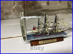 Vintage Clippership Cutty Sark 1869 Authentic Model Ship in Glass Bottle 9