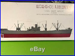 Vintage EC2-S-C1 Liberty Cargo Ship model kit, scale 1135
