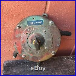Vintage Maritime Minesweeper US Navy Ship 1950 Salvage Brass Electric Switch