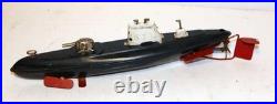 Vintage Marusan Japan Uss Nautilus Ssn-571 Tinplate Toy Submarine 13 Long