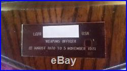 Vintage Navy USS WHIPPLE DE-1062 Ships award plaque