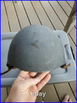 Vintage Original WW2 (1939-1945) United States Navy MK2 Gunners Helmet