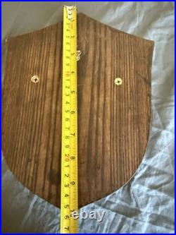 Vintage Puget Sound U S Naval Shipyard Bremerton Washington Brass & Wood Plaque