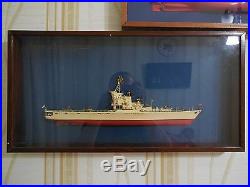 Vintage Soviet Russian Helicopter Carrier Moskva Ship Wall Model Navy Naval USSR