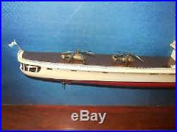 Vintage Soviet Russian Helicopter Carrier Moskva Ship Wall Model Navy Naval USSR