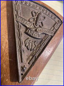 Vintage U. S. Navy Plaque Bronze Brass Uss Proteus Prepared Productive Precise