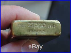 Vintage U. S. S. Missouri BB 63 Brass ZIPPO Lighter 1932-1986