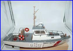 Vintage US Coast Guard Boat Wood Model Completed