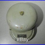 Vintage US NAVY SHIP BRASS Alarm Bell by HENSCHEL 115V