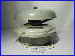 Vintage US NAVY SHIP BRASS Alarm Bell by HENSCHEL 115V | vintage