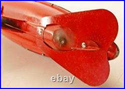 Vintage Wolverine Submarine Tin Toy with Key Wind-up Works very well