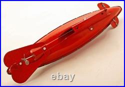 Vintage Wolverine Submarine Tin Toy with Key Wind-up Works very well