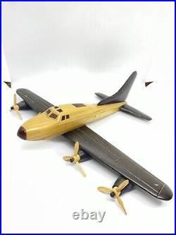 Vintage Wooden Airplain B-17 12x16