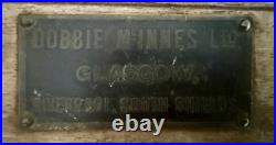 Vintage World War II Dobbie McInnes Ships Depthometer With Original Wooden Case