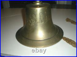 Vintage brass US Navy Bell (complete) exc cond 7 1/4 diameter