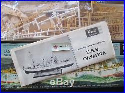 Vintage1959 Revell USS Olympia Model With Bronze Propeller Token Kit #H-367 S