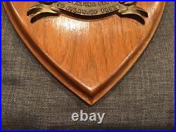Vtg USS Los Alamos AFDB-7 Submarine Force Brass Plaque US Atlantic Fleet Navy