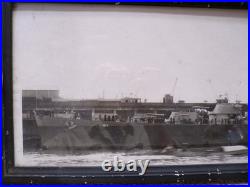 Vtg USS Vincennes (CL-64) Post WWII Photo Auckland New Zealand 27 x 9