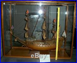 Vtg built tall ship model of famous 1627 English warship Sovereign of the Seas