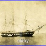 WAR OF 1812 USS CONSTITUTION OLD IRONSIDES VINTAGE PHOTO FROM 1876 ORIGINAL