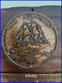 WOOD/COPPER FROM USS CONSTITUTION-OLD IRONSIDES-ORIGINAL HULL, collected 1927