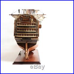 WOOD DISPLAY SHIP 38 With COPPER BOTTOM Model Nelson's HMS Victory Collectable