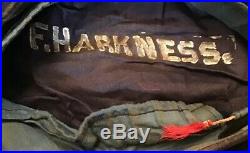 WW 1 USS FINLAND US NAVY SAILOR HAT TALLY RARE SHIP Named Harkness