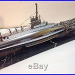 WW I Submarine Model Reproduction Desktop Chrome Marble