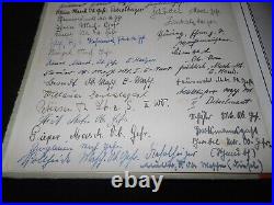 WW II German Navy HISTORICAL REFERENCE BOOK with PHOTOS & SIGNATURES SUPERB